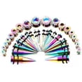 thumbnail image 1 of 36pcs Stainless Steel Ear Stretching Kits Thread Ear Tunnels Plugs Pie, 1 of 2