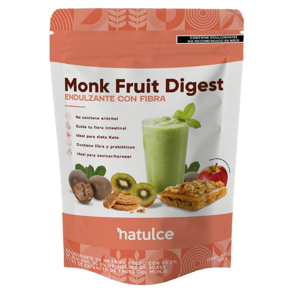 Monk Fruit Digest Con Prebioticos 500g Sin Eritritol