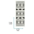 thumbnail image 5 of Livabliss Moroccan Shag Global Runner Area Rug,2'7" x 7'3",White, 5 of 9