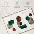 thumbnail image 6 of Elephant Stock Emerald And Amber Shapes Wall Art - Horizontal Canvas Wall Art - Living Room Wall Decor - Abstract Canvas - Green And Gray Decor - 36" x 24", 6 of 8