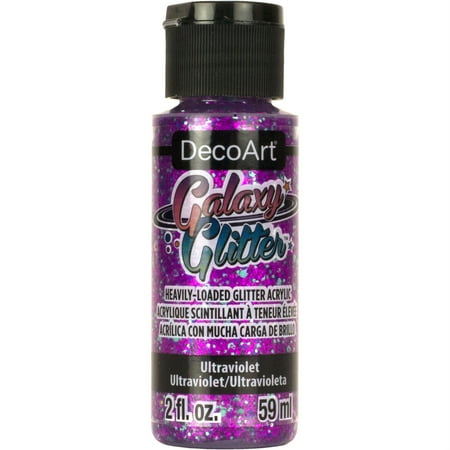 UPC: 0766218112071 | DecoArt Galaxy Glitter Acrylic Paint 2oz-Ultraviolet