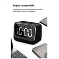 thumbnail image 4 of Mini Reloj Altavoz Bluetooth Reloj Despertador Dual Portátil Barra de Sonido Pantalla Inalámbrica Reproductor de Música Compatible con Reproducción de Tarjeta TF, 4 of 5