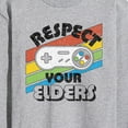 thumbnail image 3 of Instant Message - Respect Your Elders  - Men's Long Sleeve T-Shirt, 3 of 6