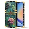 thumbnail image 2 of FKBRCL4U Compatible with Samsung Galaxy A14 5G Case, Colourful Dragonfly Pink Lily Pads Luxury Golden Decoration for Girl Women Soft TPU Shockproof Protective Hard PC Back, 2 of 7