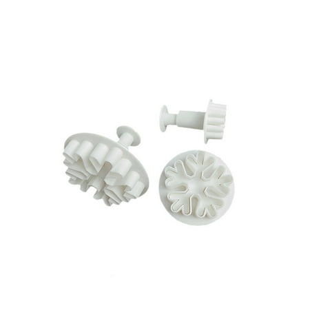 

Heiheiup Gift For Holiday Snowflake Cookie Party Xmas Mould Baking Christmas Cake Mould Wax Silicone Molds