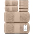thumbnail image 1 of Juego de toallas White Classic Luxury 100% algodón turco, 8 piezas, 1 of 8