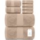 thumbnail image 1 of Juego de toallas White Classic Luxury 100% algodón turco, 8 piezas, 1 of 8