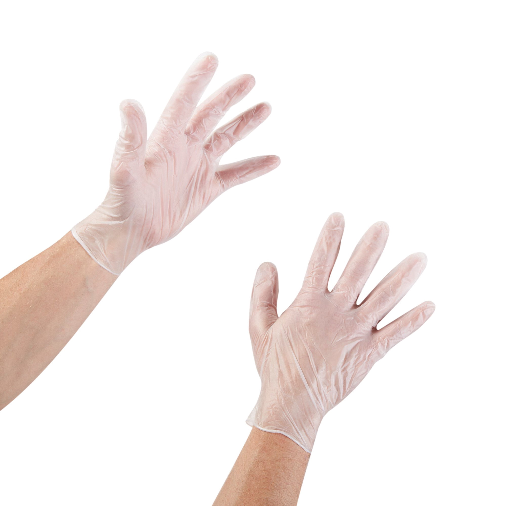 McKesson Confiderm Disposable Vinyl Exam Glove Standard Cuff Length SMALL 14-164 1000 per Case
