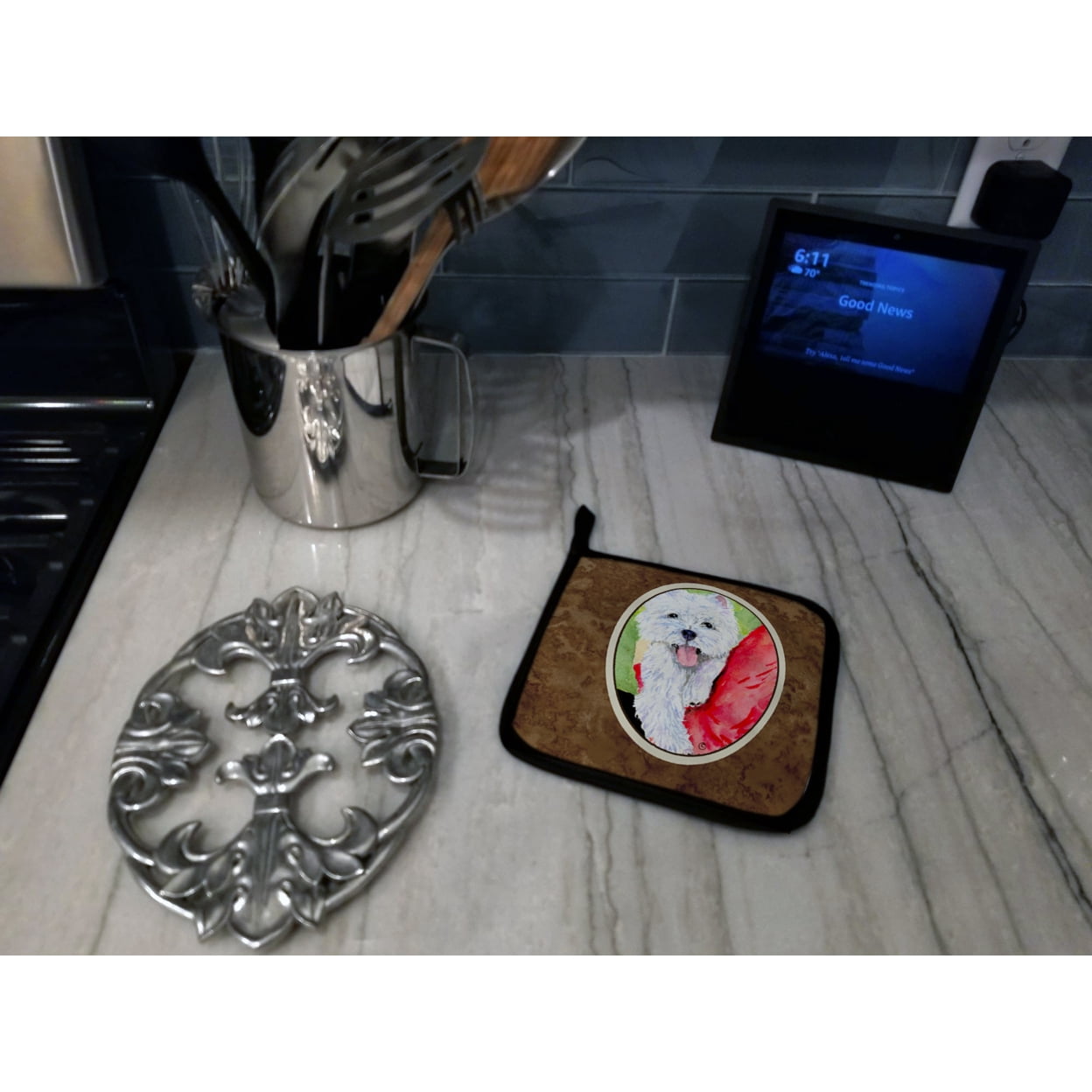 Westie Pair of Pot Holders