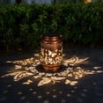 thumbnail image 1 of Proyector solar de colibrí | Lámpara solar de jardín para exteriores con colgante | Decoración impermeable para patio, jardín y sala de estar, 1 of 9