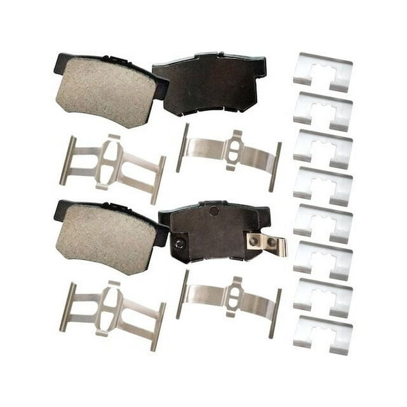 Rear Brake Pad Set - Compatible with 1991 - 2007 Honda Accord 1992 1993 1994 1995 1996 1997 1998 1999 2000 2001 2002 2003 2004 2005 2006
