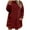 Red, variant on Maean Womens Plus Size Fleece Tops Fuzzy Loungewear Loose Round Neck Pullover Winter Warm Clothes