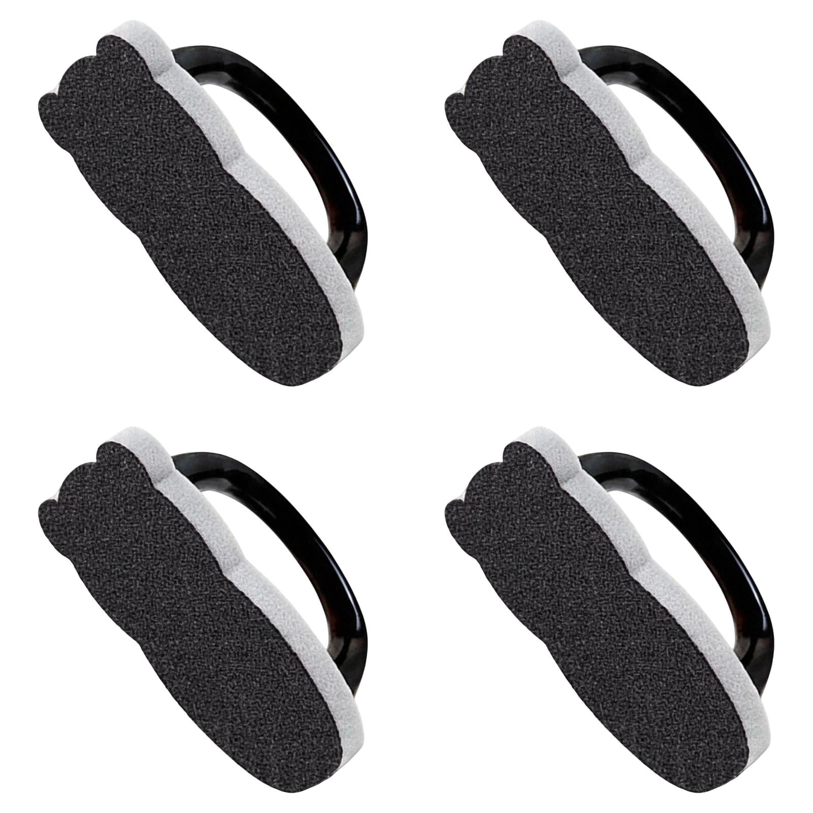 Handheld Emery Sponge Carborundum Cleaning Pad Heavy Duty Stain Remover Sponge Abrasive Rust & Grime Scrubber with Handle Practical Cleaning Tool for Household Kitchen Cookware 4Pcs