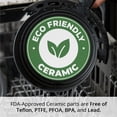 thumbnail image 6 of Aria 2Qt Teflon-Free Ceramic Retro Air Fryer with Cookbook Including Vegan & Keto Recipes - White, 6 of 8