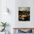 thumbnail image 4 of ONETECH  Jesus Crosses Pictures Canvas Wall Art Living Room Decor Religion and Hope Concept Picture Art Prints Poster Painting Home Decorations for Bedroom Office Wall Decor Framed, 4 of 5