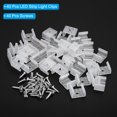 thumbnail image 3 of Unique Bargains LED Strip Light Clips, 40 Pack Mounting Bracket Fixing Clip Plastic Clamp for 14mm-17mm Light Cable Translucent, 3 of 6