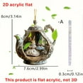 thumbnail image 2 of 2D Flat Acrylic Ornament Easter Ornaments for Tree Acrylic House Coffee Cup Decorative Pendants Cup Warm Family Acrylic Pendant Backpack Pendant Car Interior Pendant Gift Pendant Landscapes Ornament, 2 of 6