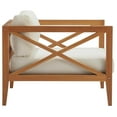 thumbnail image 4 of Modway Northlake 3 Piece Outdoor Patio Premium Grade A Teak Wood Set in Natural White, 4 of 7