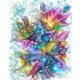 thumbnail image 1 of Pintura al óleo por números Kit de pintura Splash Tinta colorida Flor Dibujo sobre lienzo FLhrweasw Nuevo, 1 of 9
