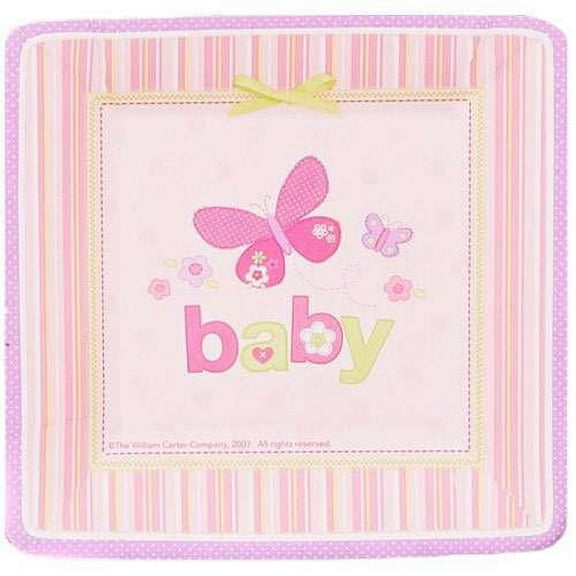 Carter's Baby Shower Pink Small Paper Plates (8ct)