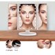 thumbnail image 4 of Espejo de maquillaje LED blanco 3 caras - espejo de maquillaje tríptico plegable vertical con efecto aumento x2 x3 - batería o USB JM  MX-0139044FYD, 4 of 4