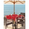 thumbnail image 2 of Outdoor Tablecloth with Umbrella Hole and Zipper, Red Snowflake Christmas Square Table Cloth 60x60 Inch Waterproof Tablecloth, Xmas Snowflake Winter Modern Art Picnic Table Cover for Patio Camping, 2 of 7