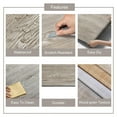 thumbnail image 6 of 3D Peel and Stick Vinyl Floor Tile Roll Wood Plank Sticker 23"x393"/64 Sq.Ft, for Home Apartment Room Self Adhesive Easy DIY Removable Waterproof Thicken Floor Covering Dark Wood, 6 of 13
