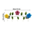 thumbnail image 2 of Feledorashia Home Iron Art Colorful Rose Hook Door Back Bag Coat Hat Wall Hanger Hanger Bathroom Entrance Decoration Hook, 2 of 4