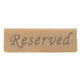 thumbnail image 1 of Reservation Sign Antique Bronze Stainless Steel English Reserved Seat Sign Notice Board, 1 of 5