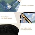 thumbnail image 5 of FORMRS Makeup Bag Travel Cosmetic Organizer for Women Fold Flat Zipper Pouch with Handle, Blue Sky and River, 5 of 8