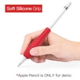 thumbnail image 4 of Paquete de 2 accesorios de funda con agarre de silicona compatibles con Apple Pencil 1.ª generación/2.ª generaciónNegro+Rojo Xemadio 222828-2, 4 of 7