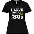 thumbnail image 3 of Inktastic I Love the '80s-musical Notes Women's Plus Size T-Shirt, 3 of 5