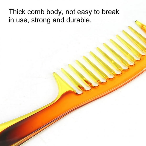 Peine de dientes anchos Cepillo para cabello desenredante Peine ancho Peine para desenredar Peine para paletas Peine para el cuidado Peine para peinar, el mejor peinado para cabello largo Ecomeon no