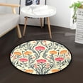 thumbnail image 5 of Symmetrical Flowers Designs Memory Foam Bath Mat 36" Absorbent Rug with Non Slip Base and 4 Bonus Pads, 5 of 6