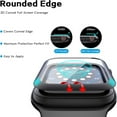 thumbnail image 2 of Dteck 2 Pack Screen Protector for Apple Watch Series 10 46mm, 3D Curved Edge Full Coverage Protective Cover, Anti-Scratch Soft PET Bubble-Free HD Clear Film for iWatch Series 10 46mm, 2 of 5