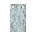 thumbnail image 1 of Floral Hanging Pocket Organizer, Blossoming Eucalyptus Leaves in Monochrome Style Garden Art, Printed Polyester Storage Bag with Pockets, 9" x 27", Cadet Blue Cadet Blue, 1 of 2