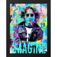 thumbnail image 2 of Stephen Chambers 25x32 Black Modern Wood Framed Wall Art Titled - John Lennon Imagine, 2 of 6