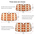 thumbnail image 5 of Yayeee Car Windshield Sun Shade Universal Fit Front Visor Protector, Orange Geometric Circles, 5 of 8