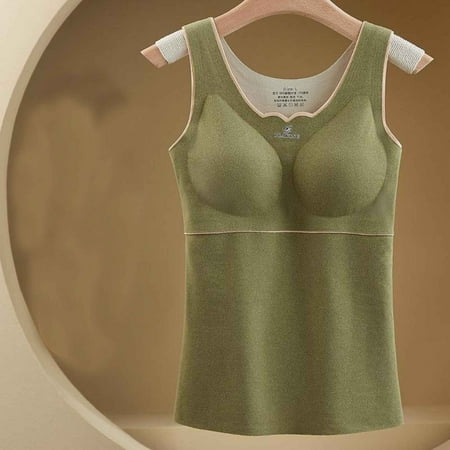 

Umitay Strapless Bras For Women Women s Velvet Fast Warming Thermal Vest Bra With Chest Pad V-Neck Underwear Camisole