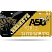 Alabama State Hornets Metal Tag License Plate Split Design Premium Aluminum Novelty University