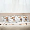 thumbnail image 3 of Ambesonne Indie Throw Pillow Cover 4 Pack, Watercolor Deer Rustic, 20", Multicolor, 3 of 6