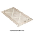 thumbnail image 3 of Wosthever Alfombras tejidas para la alfombra marroquí exótica de la estera del estilo de la decoración interior fácil de limpiar Beige 60*90cm, 3 of 6