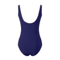 thumbnail image 4 of Womens One Piece Swimsuits Tummy Control 2026 Modest Mesh Scoop Neck Slimming Full Coverage Bathing Suit Swimwear Beach Navy M, 4 of 5
