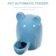 thumbnail image 5 of Comedero automático de cerámica para mascotas pequeñas, con orejas de gato de dibujos animados, de 100 ml, bebedero para hámsteres, conejos y dispensador de agua (azul), 5 of 7