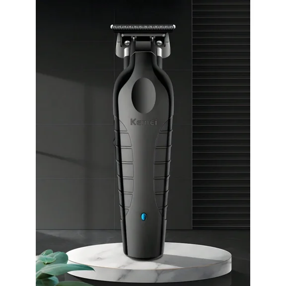 Kemei Kemei KM-2299 Barber Cordless Hair Trimmer 0mm Zero Gapped Carving Clipper Detailer Professional Electric Finish Cutting Machine
