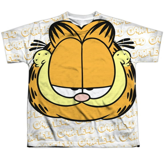 Garfield Men's Big Face Sublimation T-shirt White