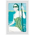 thumbnail image 2 of Green And Yellow Stripes Framed Painting Art Print, 16.00" x 1.50", 2 of 6