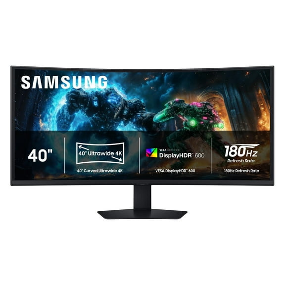 Samsung Odyssey G7 G75F 40" 4K HDR 180 Hz Curved Ultrawide Gaming Monitor