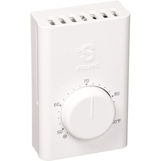 Thermostat mural pour radiateur électrique unipolaire Stelpro SWT1F, blanc  