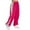 Hot Pink, variant on MELDVDIB Sweatpants Women Elastic Waisted Wide Leg Baggy Sweat Pants Fashion Casual Color Block Straight Tube Joggers Pants with Pocket Black L
